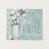 Gesegnete IV Minze | lässt Zuhause bleibe Wandteppich (Vorderseite (Horizontal))