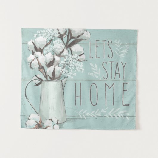 Gesegnete IV Minze | lässt Zuhause bleibe Wandteppich (Vorderseite (Horizontal))