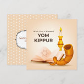 Gesegnete Jom-Kippur-Karte (Vorne/Hinten)