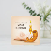 Gesegnete Jom-Kippur-Karte (Stehend Vorderseite)