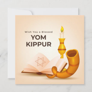 Gesegnete Jom-Kippur-Karte