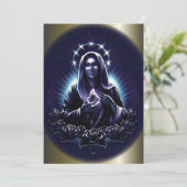 Gesegnete Jungfrau Maria und Lila Rose (Stehend Vorderseite)