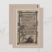 Gesegnete Jungfrau Mary 13. Jahrhundert Manuskript Postkarte (Vorne/Hinten)