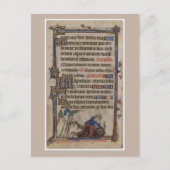 Gesegnete Jungfrau Mary 13. Jahrhundert Manuskript Postkarte (Vorderseite)