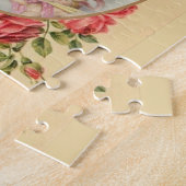 Gesegnete Jungfrau-Mary-Annahme-Engels-rosa Rosen Puzzle (Seite)