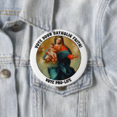 Gesegnete Jungfrau Mary Baby Jesus Heilige Rosary Button (Beispiel)