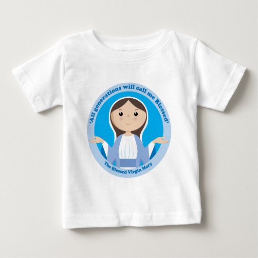 Gesegnete Jungfrau Mary Baby T-shirt (Vorderseite)