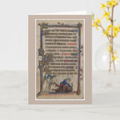 Gesegnete Jungfrau Mary Gebet, um Satan Devil zu b Karte (Gelbe Blume)