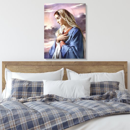 Gesegnete Jungfrau Mary - Gottesmutter Leinwanddruck (Insitu (Schlafzimmer))