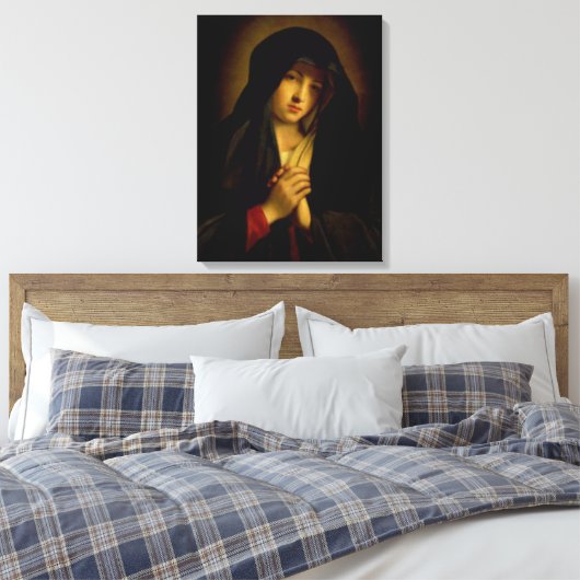 Gesegnete Jungfrau Mary - Gottesmutter Leinwanddruck (Insitu (Schlafzimmer))