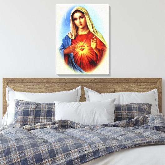 Gesegnete Jungfrau Mary - Gottesmutter Leinwanddruck (Insitu (Schlafzimmer))