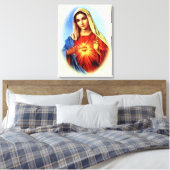 Gesegnete Jungfrau Mary - Gottesmutter Leinwanddruck (Insitu (Schlafzimmer))