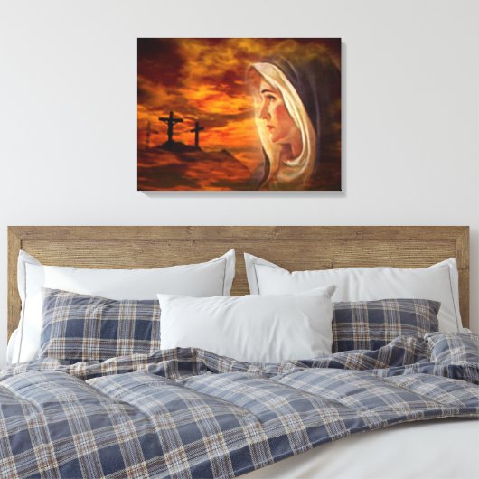 Gesegnete Jungfrau Mary - Gottesmutter Leinwanddruck (Insitu (Schlafzimmer))