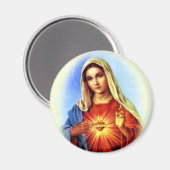 Gesegnete Jungfrau Mary - Gottesmutter Magnet (Vorderseite/Rückseite)