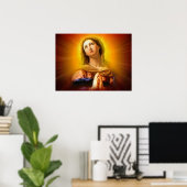 Gesegnete Jungfrau Mary - Gottesmutter Poster (Heimbüro)