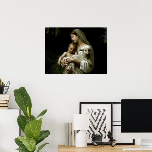 Gesegnete Jungfrau Mary - Gottesmutter Poster (Heimbüro)