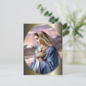 Gesegnete Jungfrau Mary - Gottesmutter Postkarte (Stehend Vorderseite)