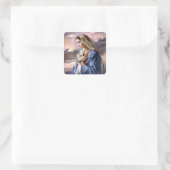 Gesegnete Jungfrau Mary - Gottesmutter Quadratischer Aufkleber (Tasche)