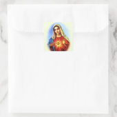 Gesegnete Jungfrau Mary - Gottesmutter Quadratischer Aufkleber (Tasche)