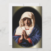 Gesegnete Jungfrau Mary im Gebet (Vorderseite)