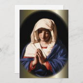 Gesegnete Jungfrau Mary im Gebet (Vorne/Hinten)