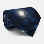 Gesegnete Jungfrau Mary im Moon Lite-Wald Krawatte (Gerollt)