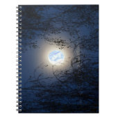 Gesegnete Jungfrau Mary im Moon Lite-Wald Notizblock (Vorderseite)