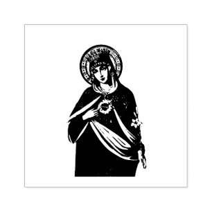 Gesegnete Jungfrau Mary Immaculate Heath Katholic Gummistempel