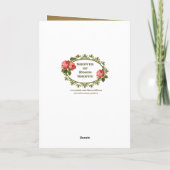 Gesegnete Jungfrau Mary Immakulieren Herz Religiös Karte (Rückseite)