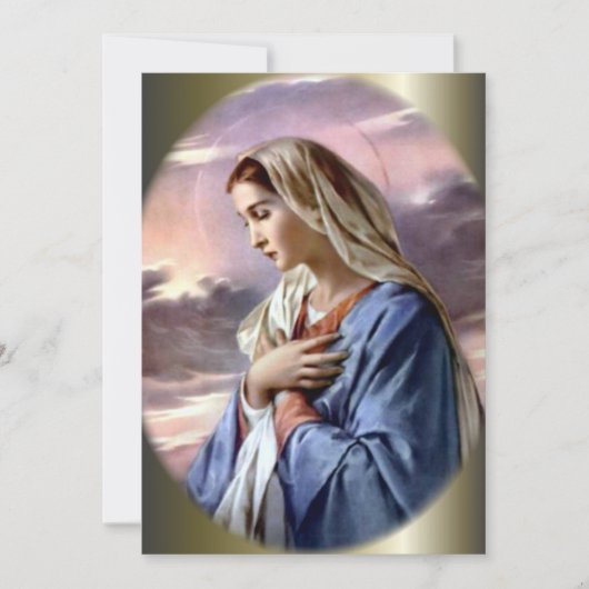 Gesegnete Jungfrau Mary in der Wüste (Vorderseite)