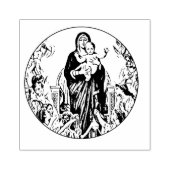 Gesegnete Jungfrau Mary Jesus Angels Gummistempel (Prägung)