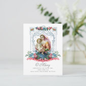 Gesegnete Jungfrau Mary Jesus katholisches Gebet B Postkarte (Stehend Vorderseite)