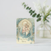 Gesegnete Jungfrau Mary Jesus Morning bieten Gebet Platzkarte (Stehend Vorderseite)