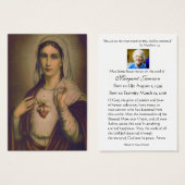 Gesegnete Jungfrau Mary Katholic Beerdigung Gebets (Vorne & Hinten)