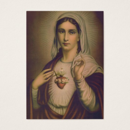 Gesegnete Jungfrau Mary Katholic Beerdigung Gebets (Vorderseite)