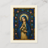 Gesegnete Jungfrau Mary Katholic Beerdigung Gebets Visitenkarte (Vorderseite)