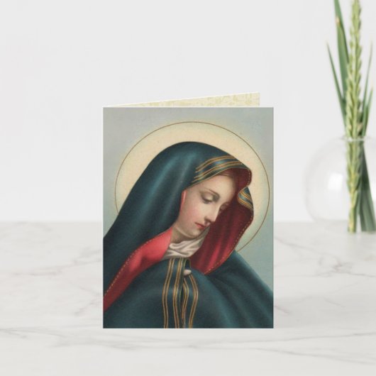 Gesegnete Jungfrau Mary Katholic Sympathic Card Karte (Vorderseite)