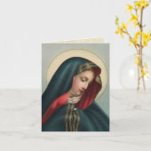 Gesegnete Jungfrau Mary Katholic Sympathic Card Karte (Gelbe Blume)