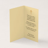 Gesegnete Jungfrau Mary katholische Beileidsbekund Visitenkarten (Innenseite)