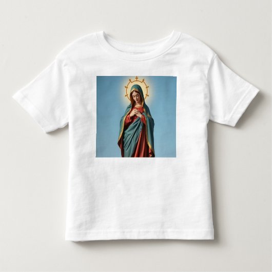 Gesegnete Jungfrau Mary Kleinkind Teirt Shirt (Vorderseite)