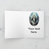 Gesegnete Jungfrau Mary ließ den hellen Shine nach Karte (Innenseite)