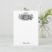 Gesegnete Jungfrau Mary Line Art Katholische Relig Dankeskarte (Stehend Vorderseite)