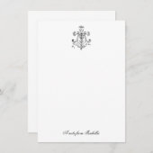 Gesegnete Jungfrau Mary Line Art katholische Relig Dankeskarte (Vorne/Hinten)