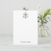 Gesegnete Jungfrau Mary Line Art katholische Relig Dankeskarte (Stehend Vorderseite)