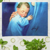 Gesegnete Jungfrau Mary mit dem Baby Jesus Geschirrtuch (Gefaltet)