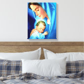 Gesegnete Jungfrau Mary mit dem Baby Jesus Leinwanddruck (Insitu (Schlafzimmer))
