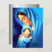 Gesegnete Jungfrau Mary mit dem Baby Jesus Postkarte (Vorne/Hinten)