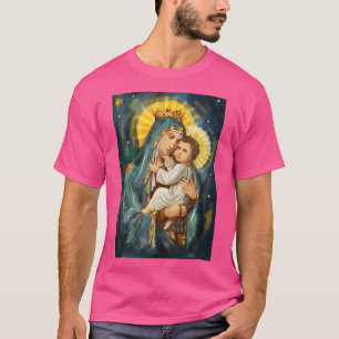 Gesegnete Jungfrau Mary Mother of Jesus Portrait T-Shirt