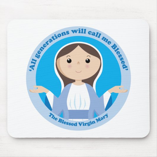 Gesegnete Jungfrau Mary Mousepad (Vorne)