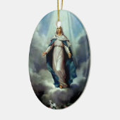 Gesegnete Jungfrau Mary - Mutter des Gottes Keramikornament (Links)